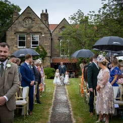 flower girls at pinchinthorpe hall